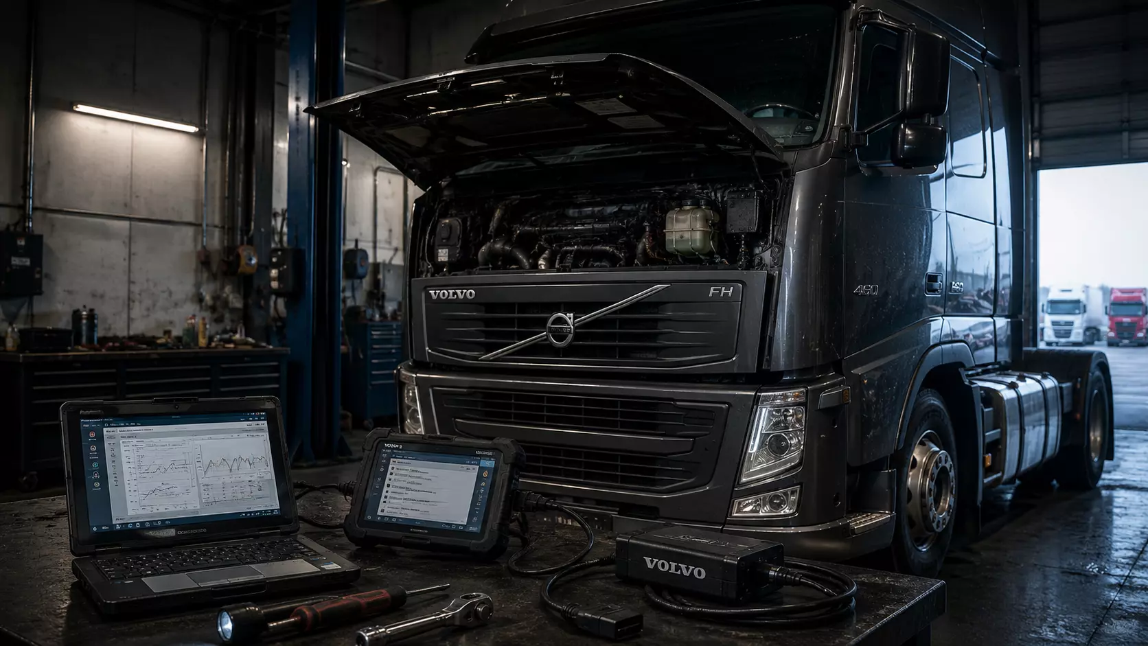 Диагностика двигателя Volvo FH 460