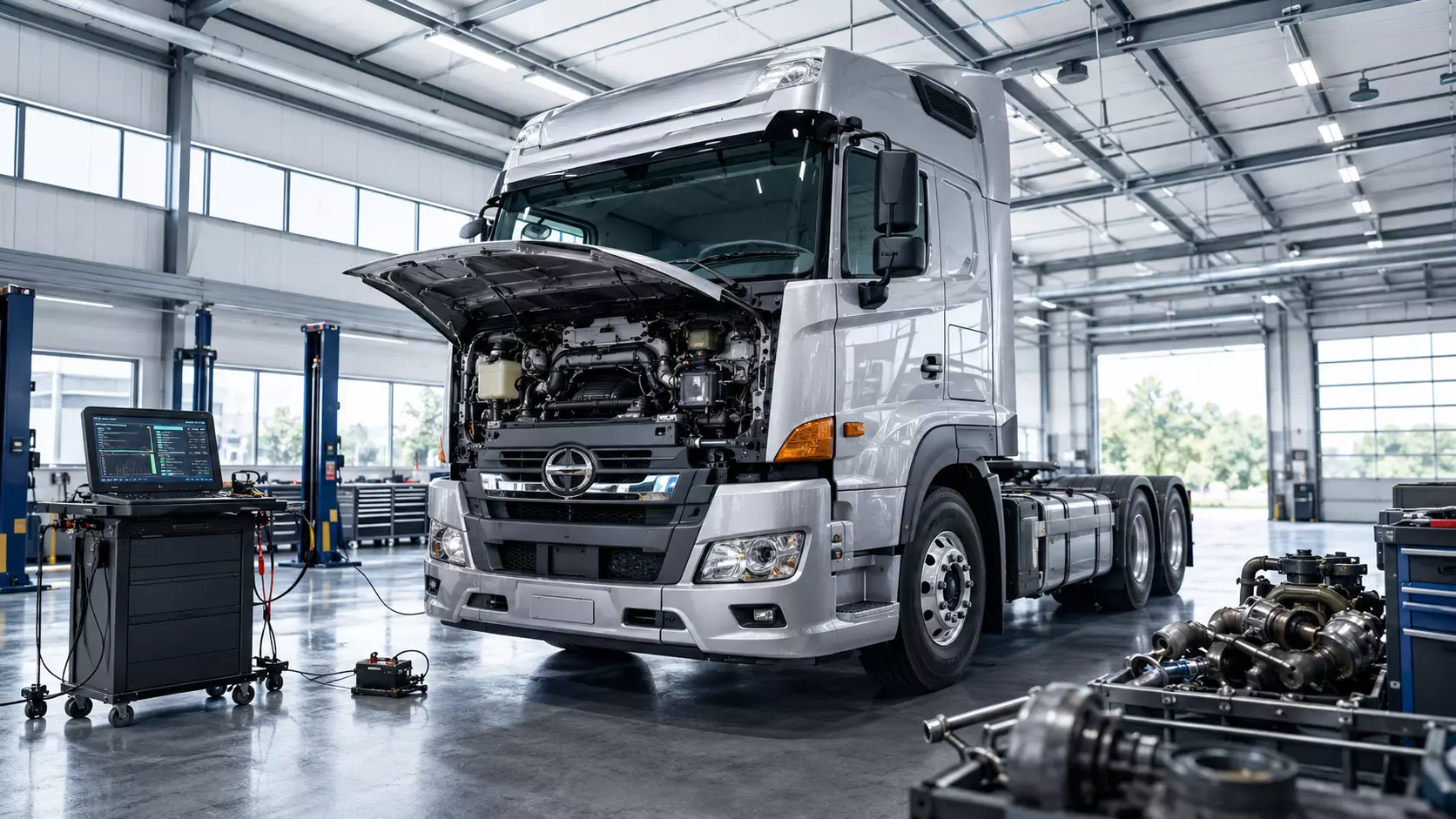Ремонт грузового автомобиля Hino Profia (2021 г.в.)