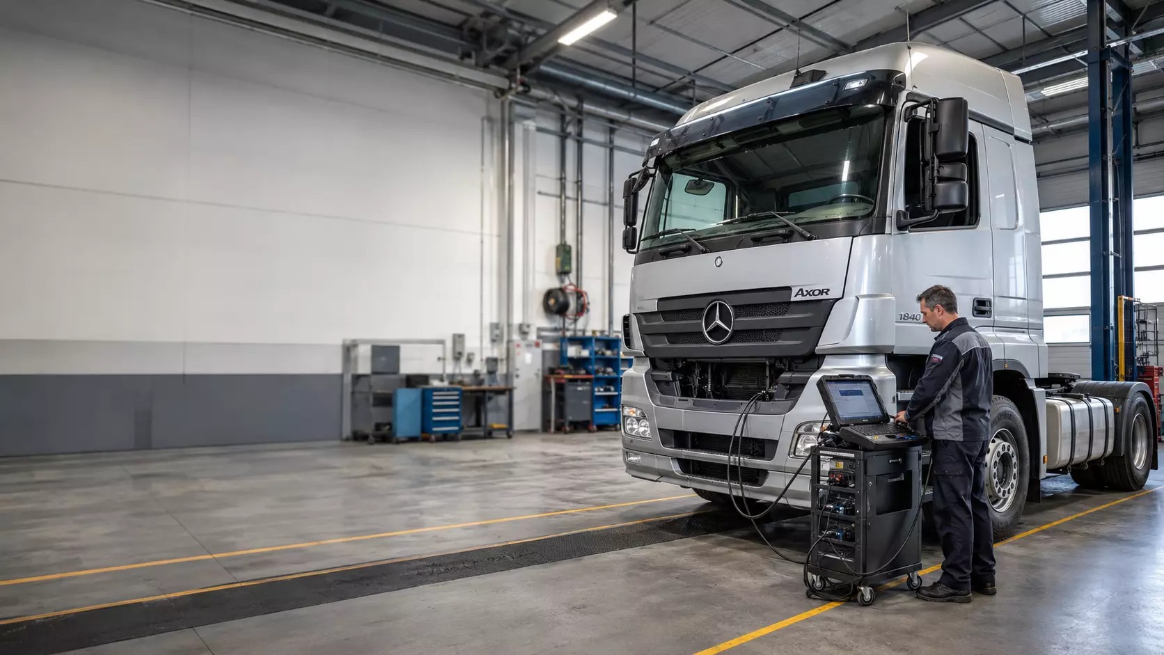 Mercedes-Benz Axor 1840 — рывки PowerShift