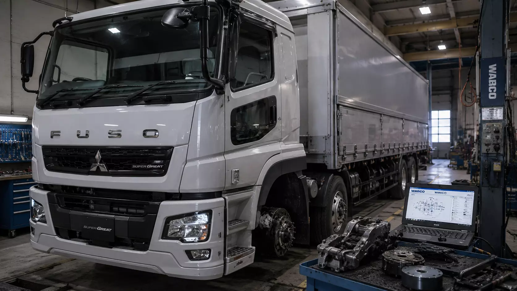 Ремонт грузового автомобиля Mitsubishi Fuso Super Great (2019 г.в.)
